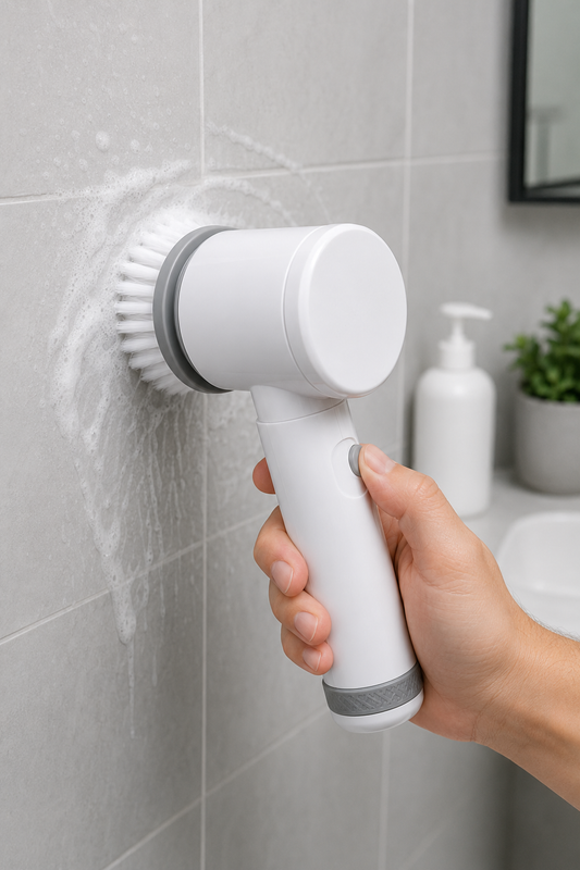 Escova Elétrica de Limpeza 5 em 1 Recarregável USB | Banheiro, Cozinha e Azulejos | Lumora