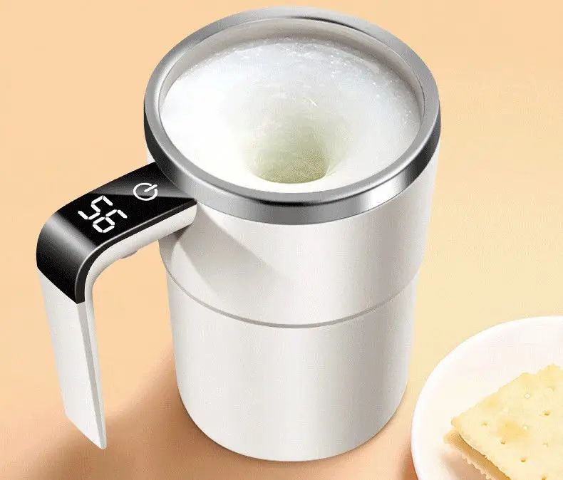 Caneca Mixer Automática Elétrica 380ml | Mistura Café, Chocolate e Whey | Lumora