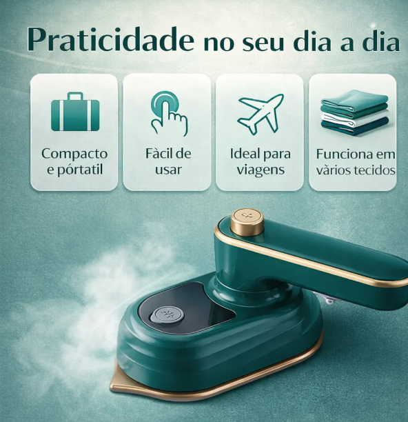 Mini Ferro de Passar Roupa Portátil Compacto | Lumora