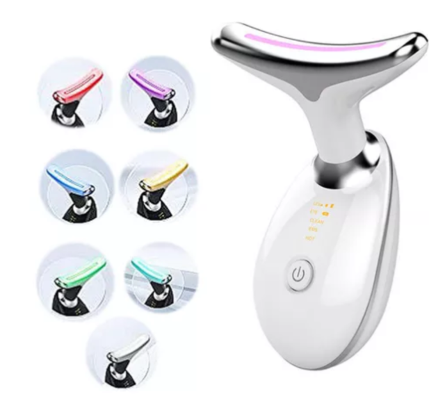 Massageador Facial Recarregável 7 Modos para Rosto e Pescoço | Lumora
